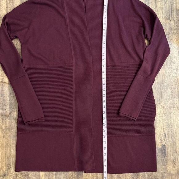 Lululemon Women’s Sit In Lotus Wrap 100% Merino Wool Sweater Maroon Size 6 - Picture 5 of 8